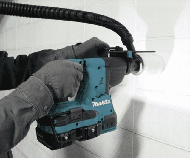 Makita perforatorius DHR281Z, SDS-PLUS, 2x18V, 2.9J + papildomas beraktis griebtuvas, be akumuliatoriaus ir kroviklio