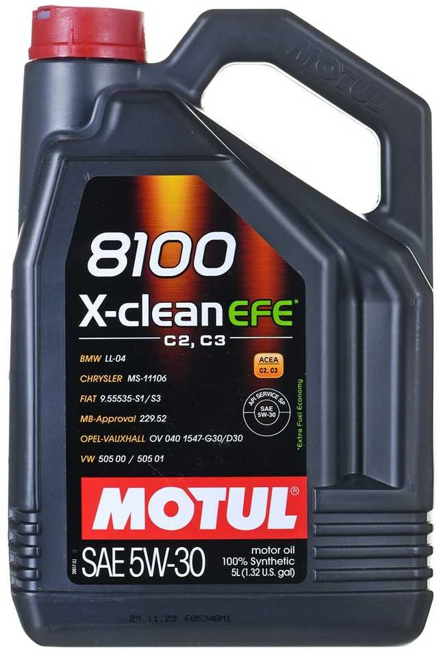 Alyva MOTUL 8100 X-clean efe 5W30 5ltr (109471)