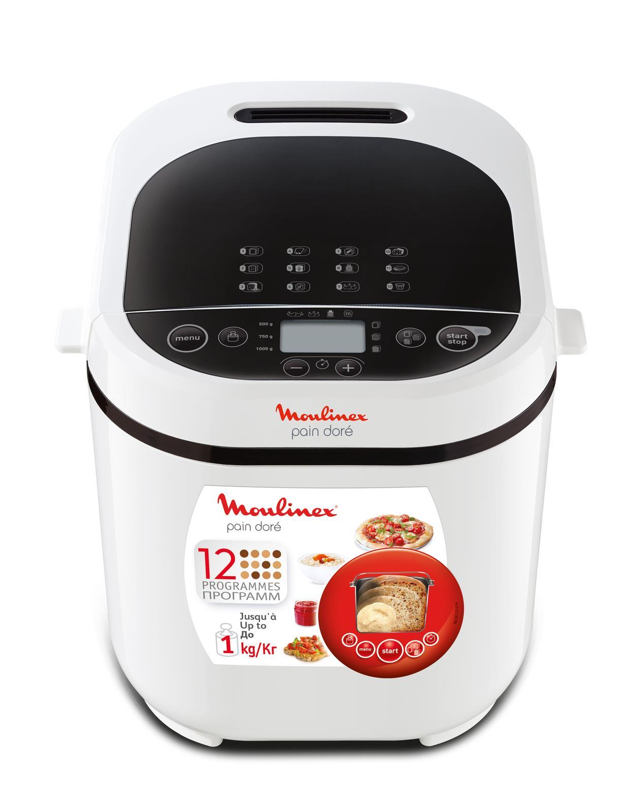 Duonkepė Moulinex duonos kepimo aparatas 720 W, 31 x 29 x 29 cm, 15 programų, OW210130
