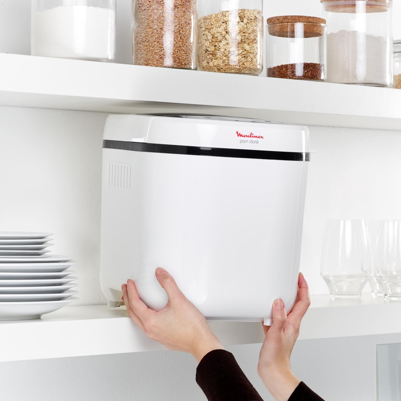 Duonkepė Moulinex duonos kepimo aparatas 720 W, 31 x 29 x 29 cm, 15 programų, OW210130