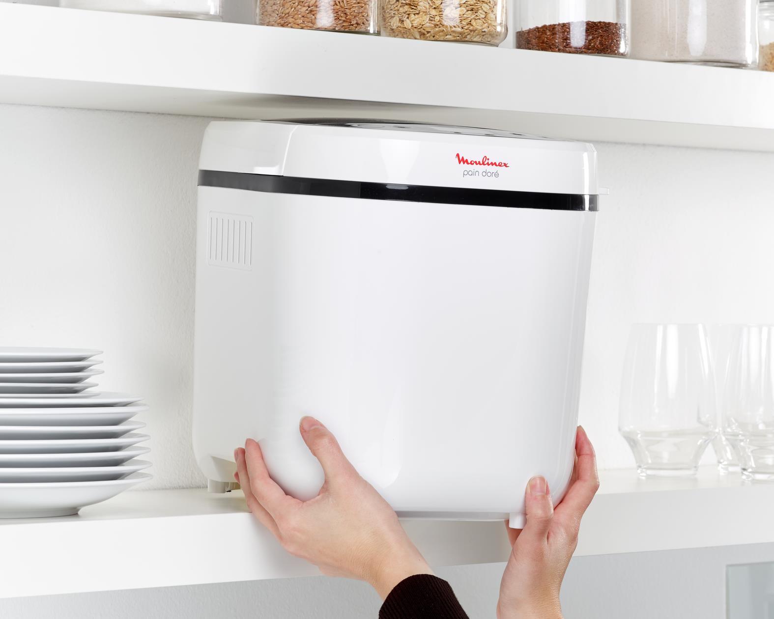 Duonkepė Moulinex duonos kepimo aparatas 720 W, 31 x 29 x 29 cm, 15 programų, OW210130