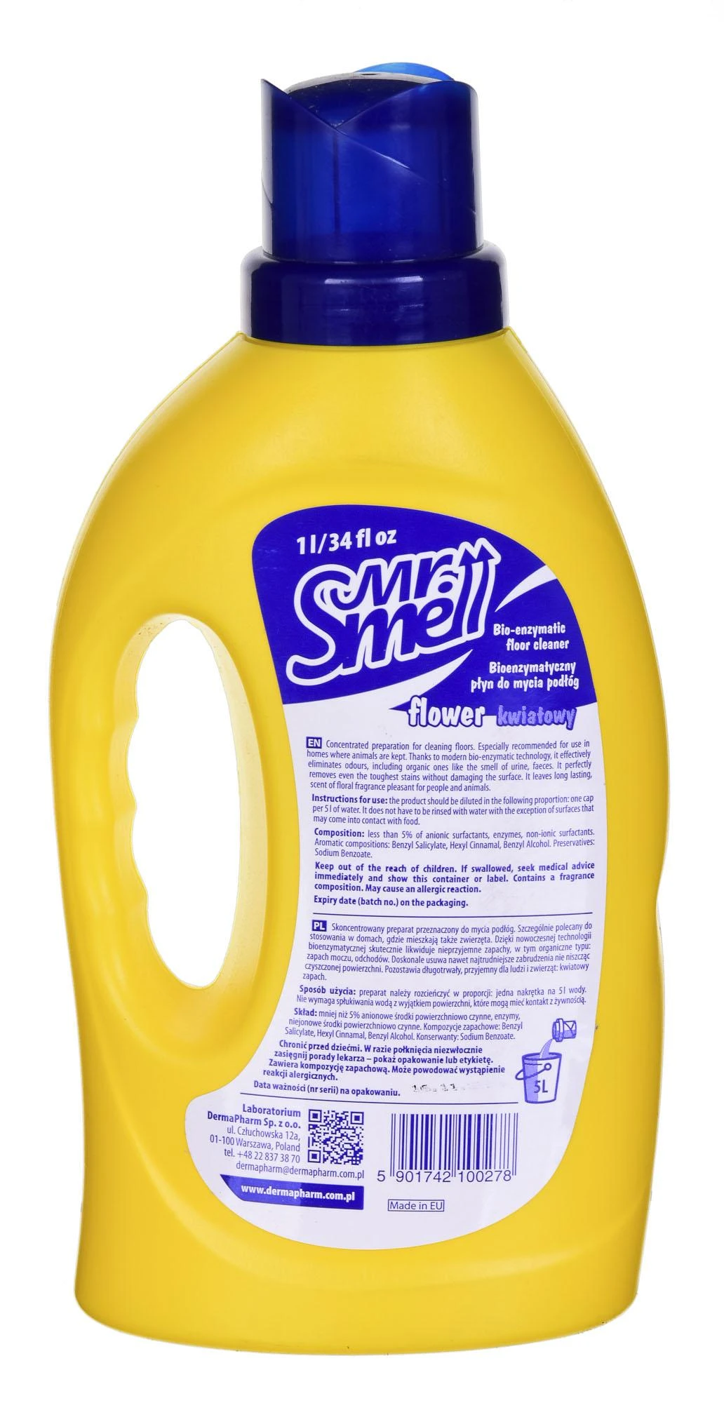 Dermapharm Mr Smell PONAS. KVAPIŲ GRINDŲ SKYSČIS 1l GĖLĖ