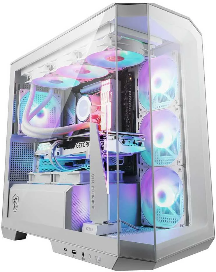 MSI Case | MAG PANO M100R PZ Baltas | Micro ATX Tower | ATX | Baltas