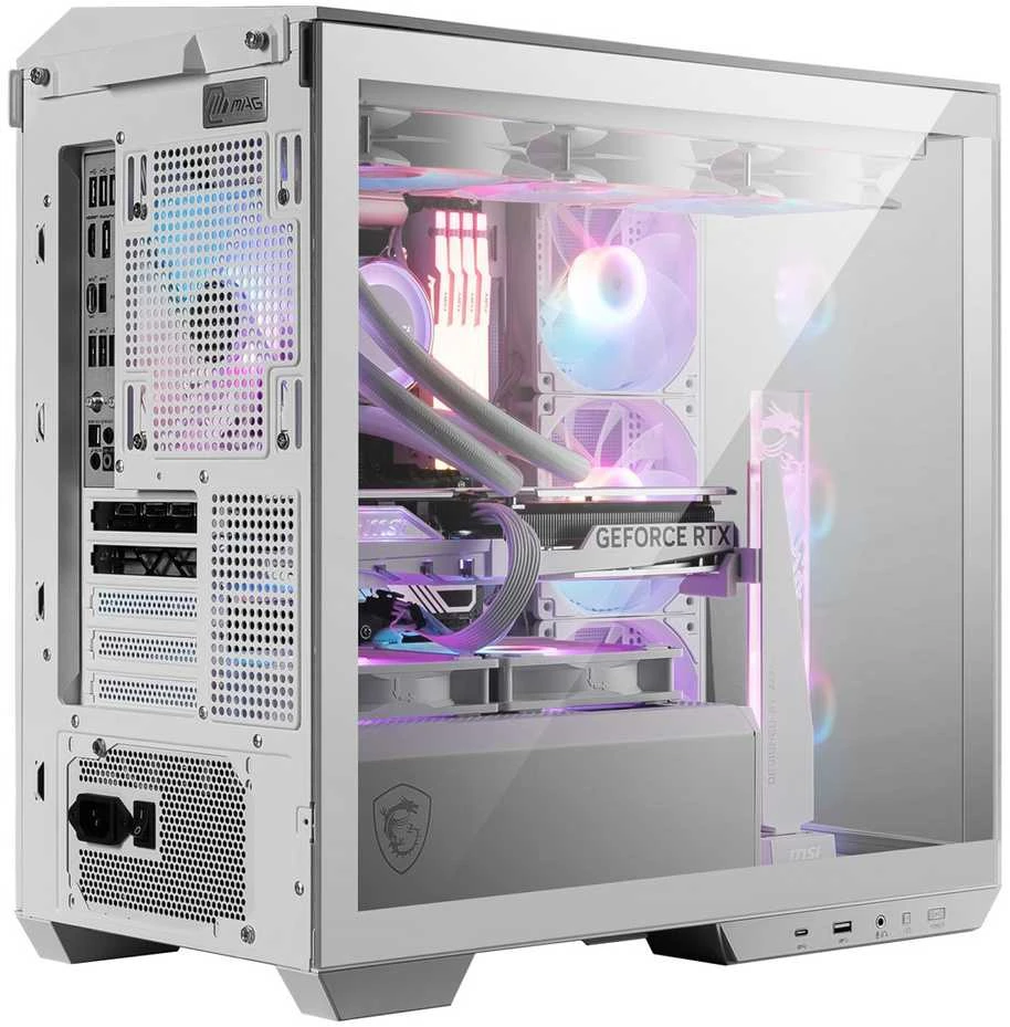 MSI Case | MAG PANO M100R PZ Baltas | Micro ATX Tower | ATX | Baltas