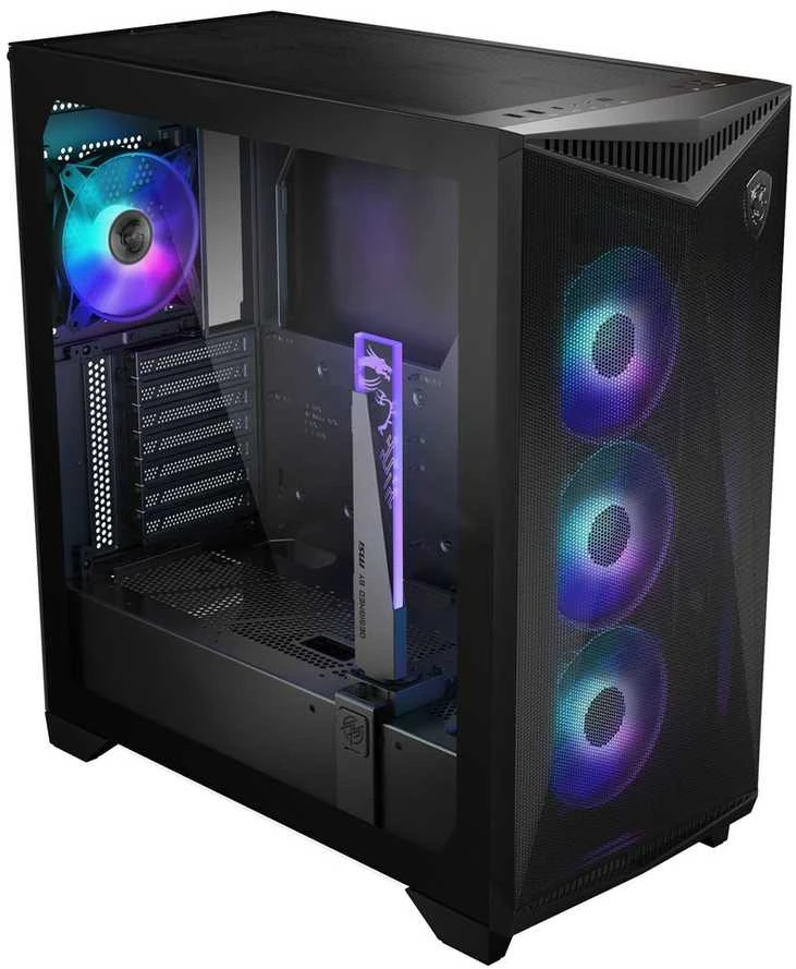 MSI MPG GUNGNIR 300R AIRFLOW | MSI | Kompiuterio korpusas | MPG GUNGNIR 300R AIRFLOW | Šoninis langas | Juodas | Vidutinio dydžio bokštas | ATX