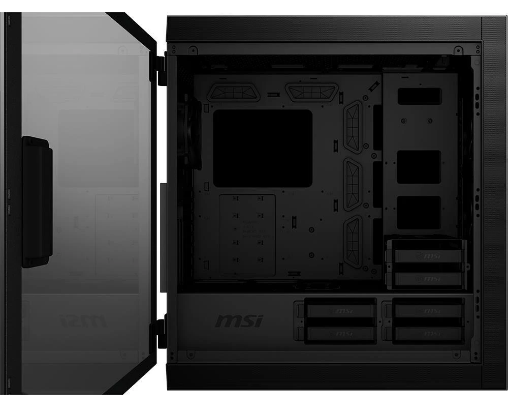 MSI MPG SEKIRA 500P PC dėklas, Mid-Tower, USB 3.2, Juodas