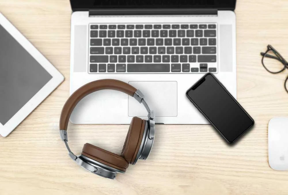 Belaidės Bluetooth Stereo ausinės Muse M-278BT, Rudos