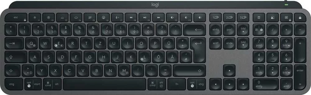 Belaidė klaviatūra Logitech MX Keys S, Išdėstymas: Vokiečių (Qwertz)