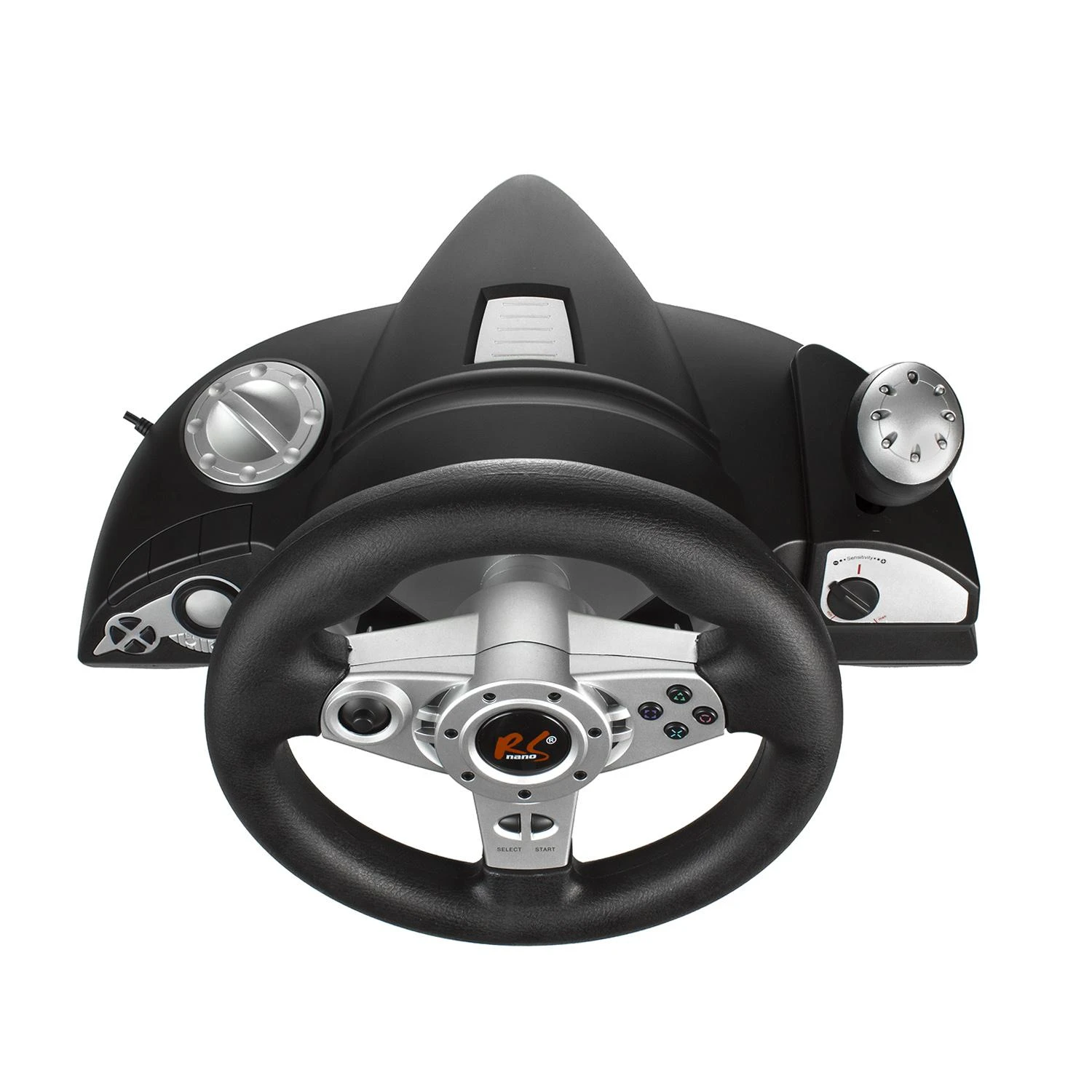 Žaidimų vairas Nano RS700/Gaming steering wheel/PS4/PS3/XBOX ONE/PC