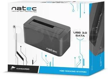 NATEC NSD-0954 prijungimo stotis KANGAROO Sata 2,5/3,5 colio HDD USB 3.0 + kintamosios srovės adapteris
