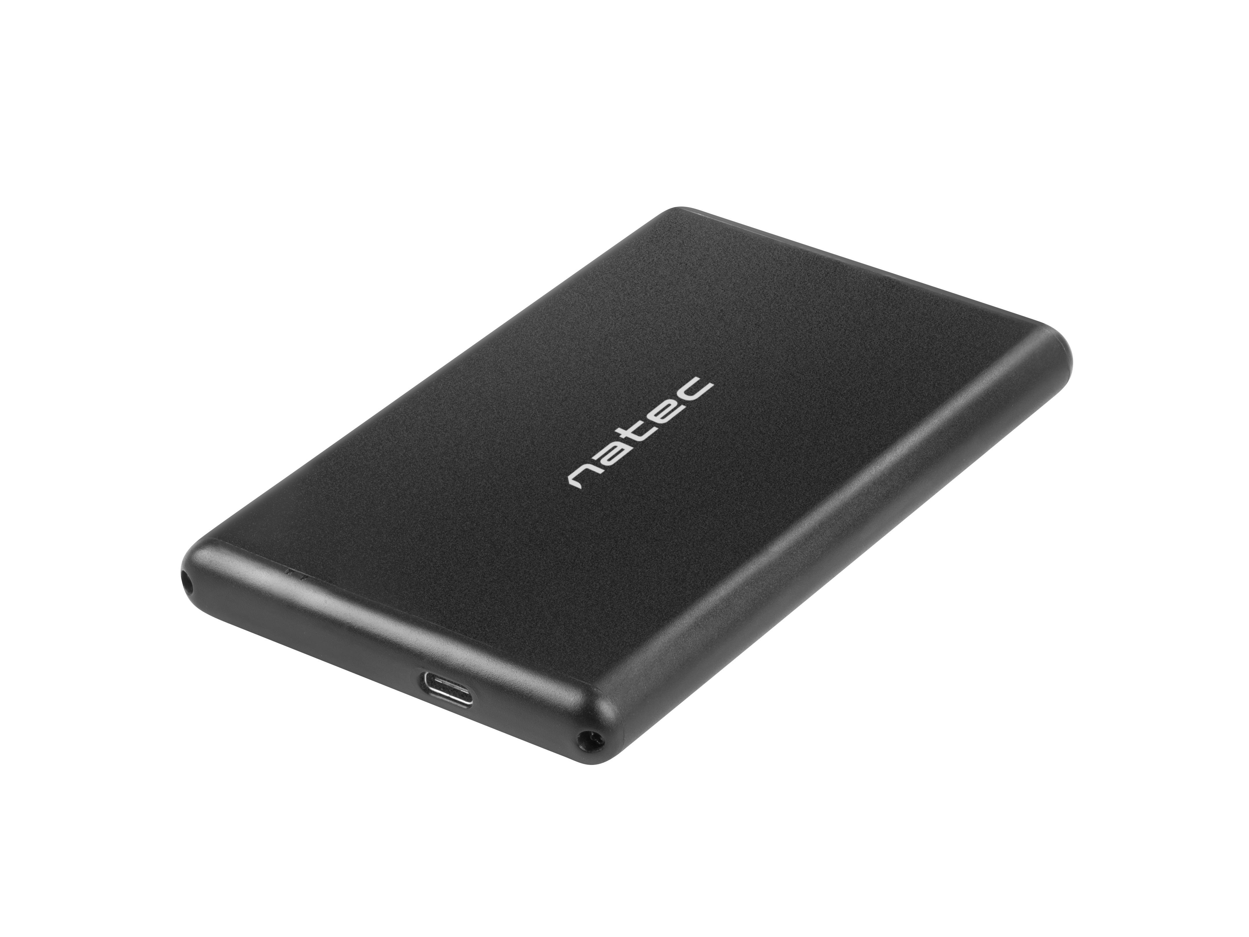 NATEC NKZ-0942 Natec išorinis HDD/SSD korpusas RHINO-C, skirtas 2,5" SATA - USB Type-C, aliuminis