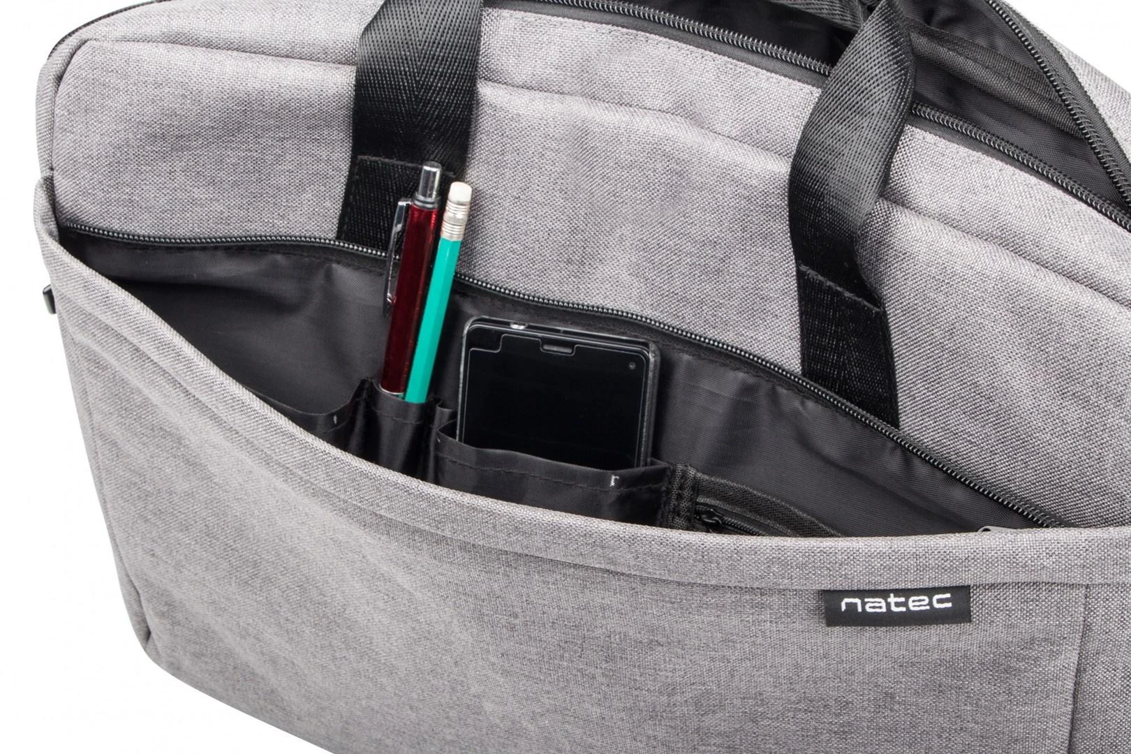 NATEC NTO-0766 Nešiojamas kompiuteris Bag MUSTELA 15.6" Pilkas
