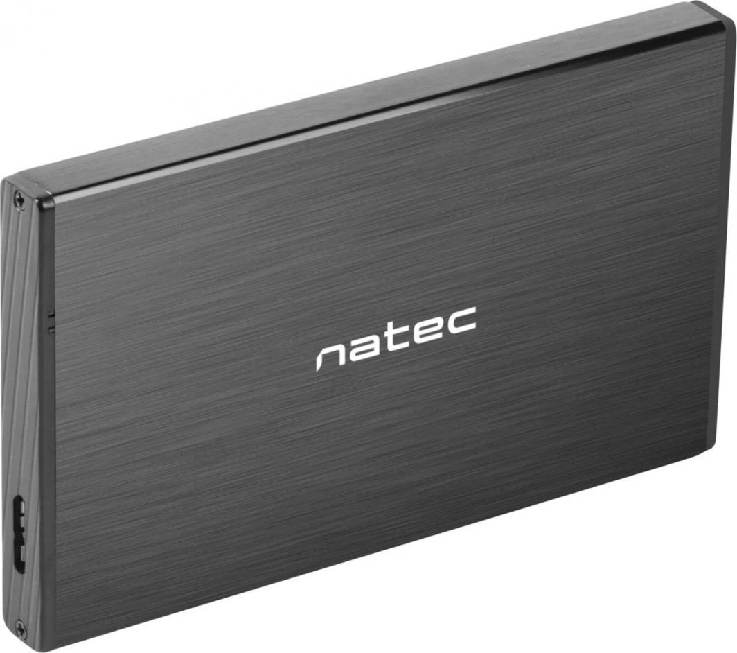 Kietasis diskas NATEC NKZ-0941 HDD/SSD external enclosure RHINO GO for 2.5" SATA - USB 3.0, Aluminum