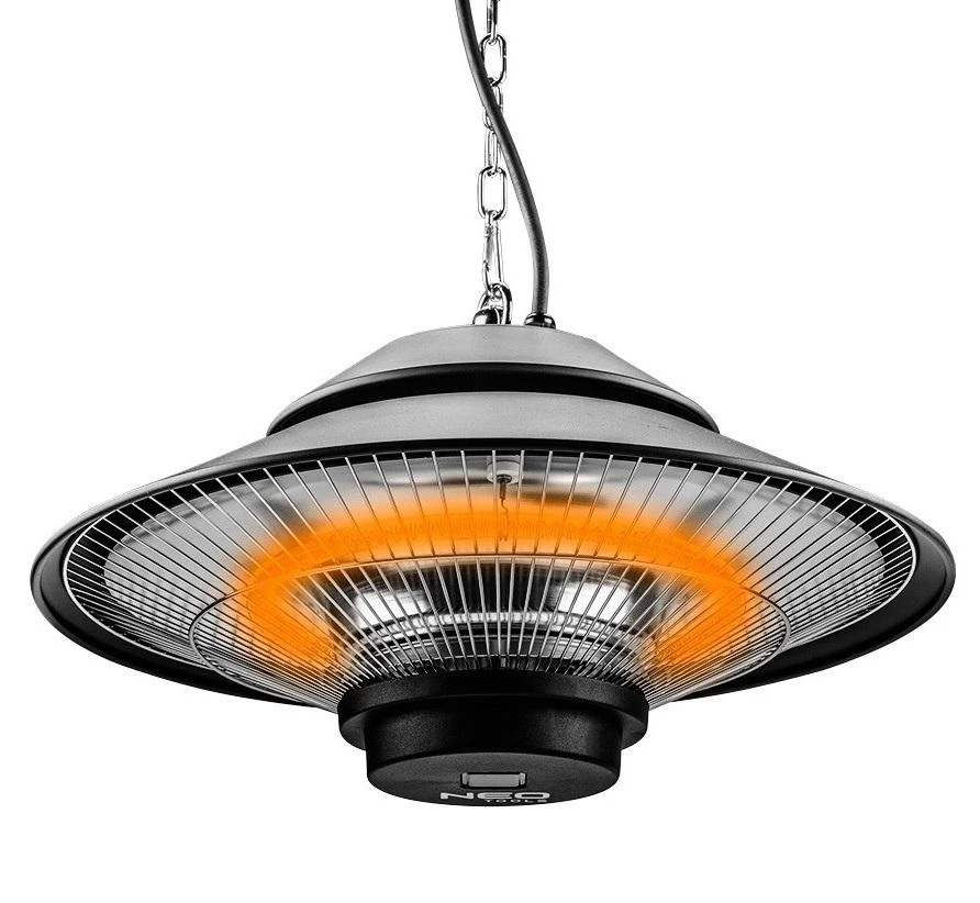 NEO TOOLS 90-034 elektrinis patalpų šildytuvas Infraraudonųjų spindulių vidaus ir lauko 1500 W Juodas