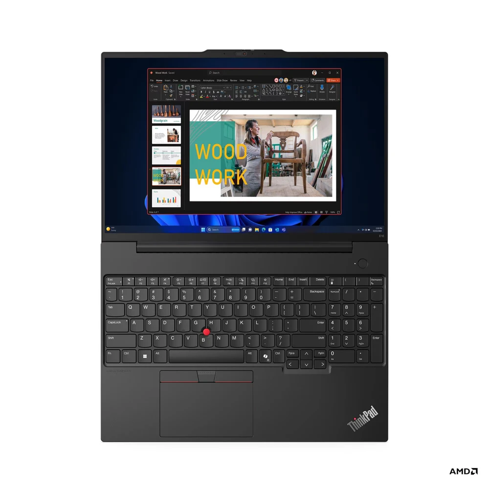 Nešiojamas kompiuteris Lenovo ThinkPad E16 Gen 2 (AMD) | 16"/ IPS/ WUXGA/ Anti-glare | AMD Ryzen™ 5 7535U | 8GB | 256GB | AMD Radeon™ 660M | Windows® 11 Pro (Pažeista pakuotė)
