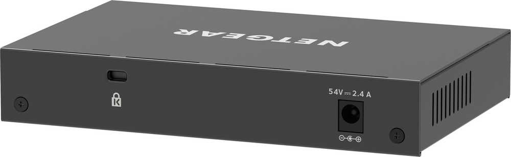 NETGEAR 8 prievadų Gigabit Ethernet didelės galios PoE+ Plus komutatorius (GS308EPP) valdomas L2/L3 Gigabit Ethernet (10/100/1000) Power over Ethernet (PoE) juodas