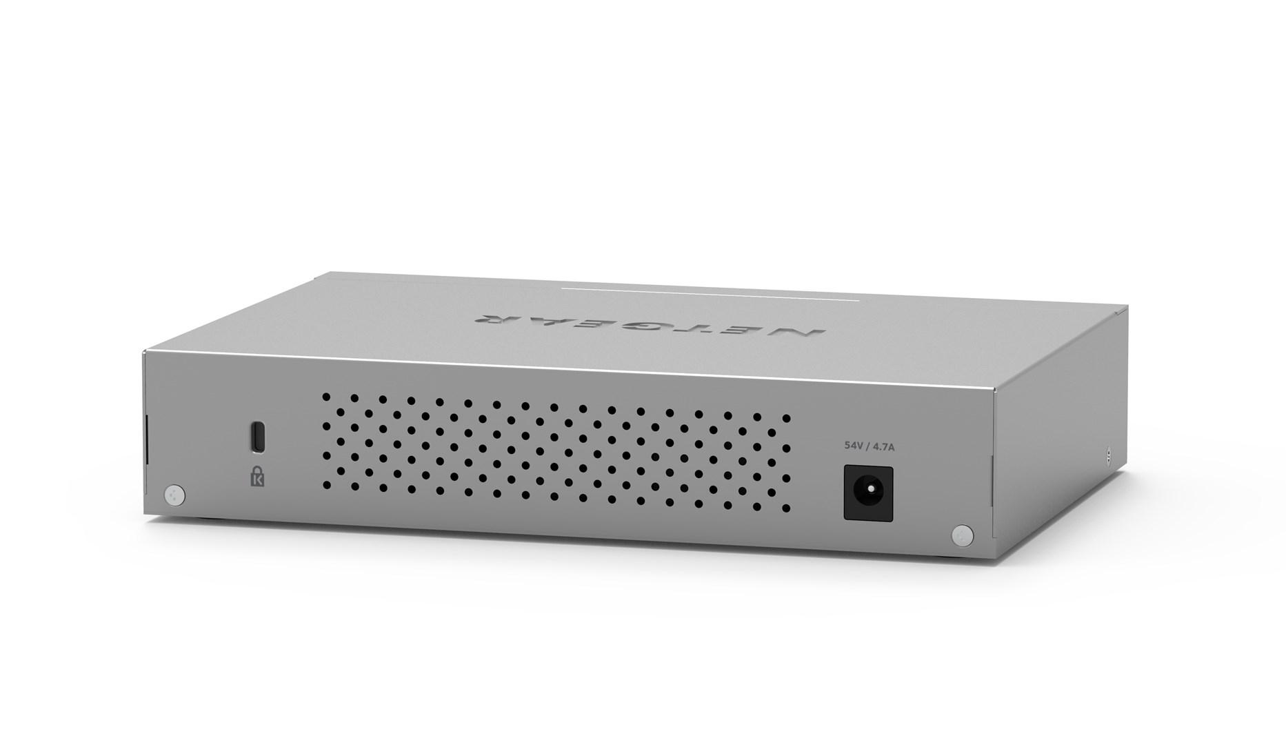 Šakotuvas NETGEAR MS108EUP Managed L2/L3 2.5G Ethernet (100/1000/2500) Power over Ethernet (PoE) Pilkas