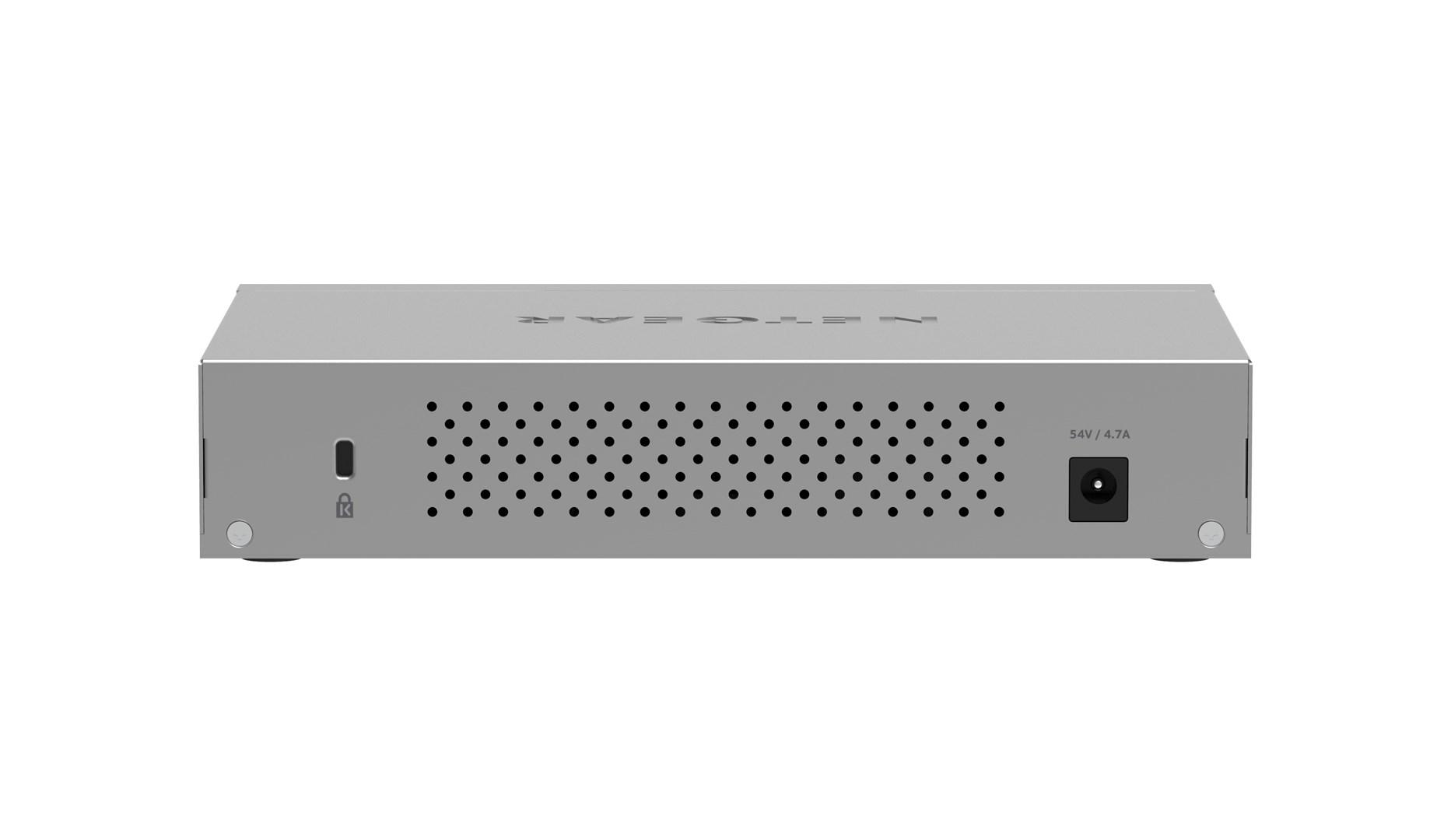 Šakotuvas NETGEAR MS108EUP Managed L2/L3 2.5G Ethernet (100/1000/2500) Power over Ethernet (PoE) Pilkas