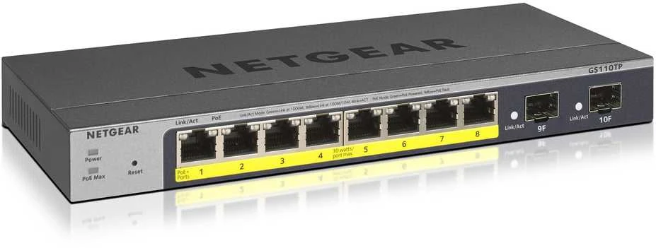 Šakotuvas NETGEAR 10 prievadų Gb Smart Managed Pro Switch m. PoE