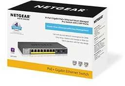 Šakotuvas NETGEAR 10 prievadų Gb Smart Managed Pro Switch m. PoE
