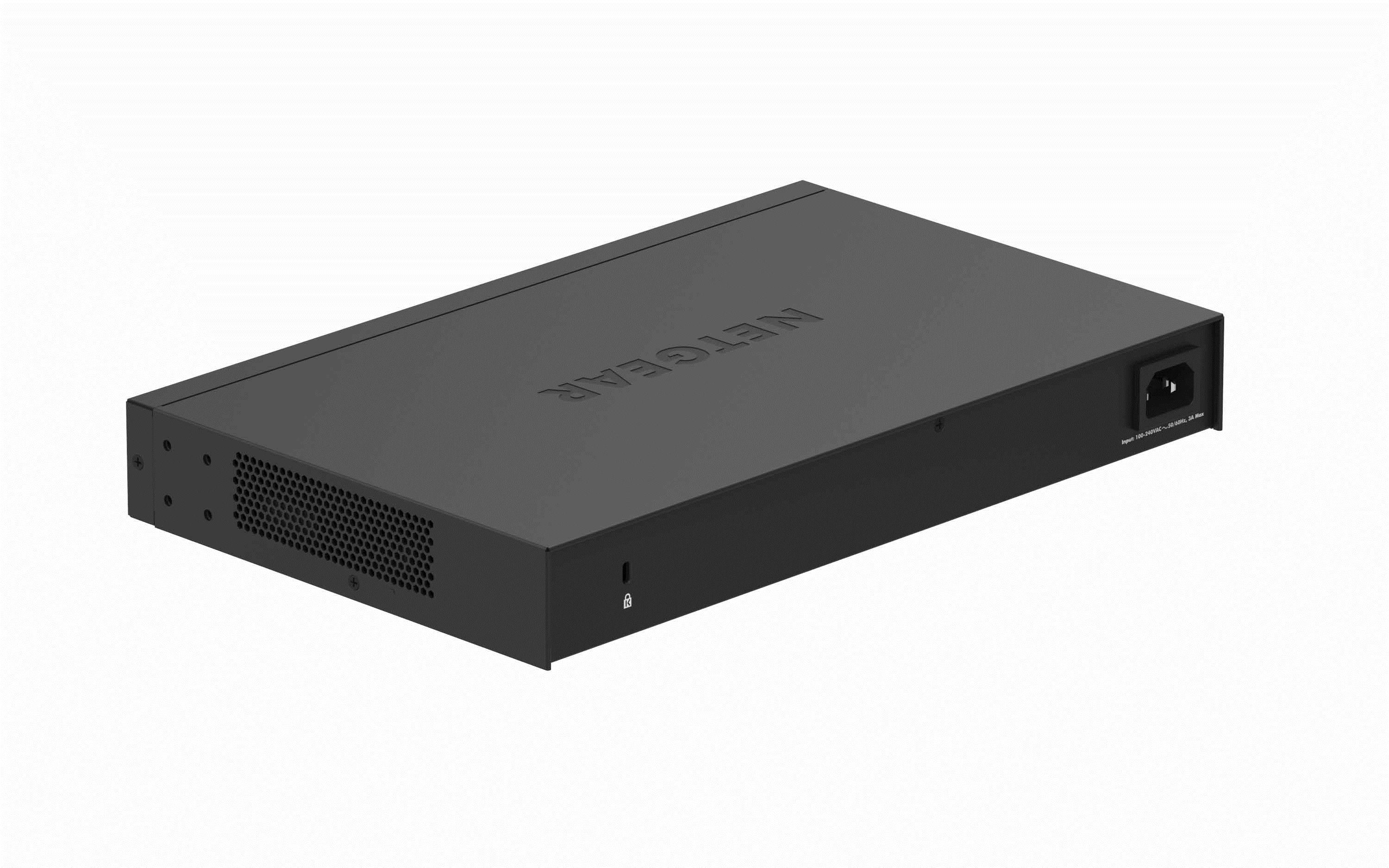 Šakotuvas NETGEAR 24PT GIGE UNMANAGED SWITCH W/POE+