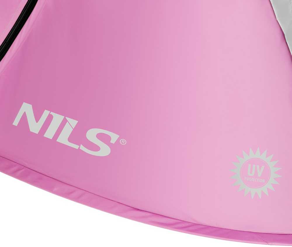 Nils Camp NC3043 ROŽINĖ IŠŠOKANTI PAPLŪDIMIO PALAPINĖ NILS