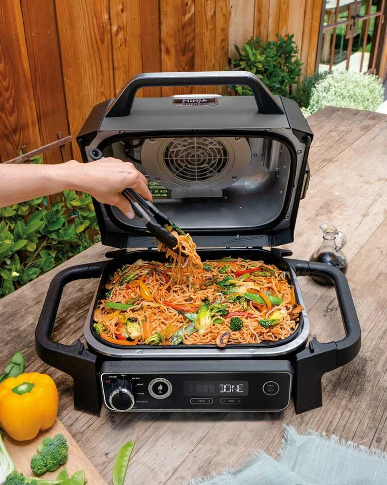 Ninja Kitchen Woodfire™ Lauko grilis/kepsninė aprašymas - Prekės nuotrauka