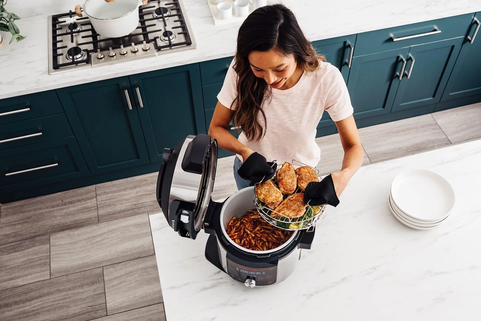 Ninja Kitchen Foodi 14-in-1 SmartLid Daugiafunkcinis puodas 7,5 l OL750EU aprašymas - Prekės nuotrauka