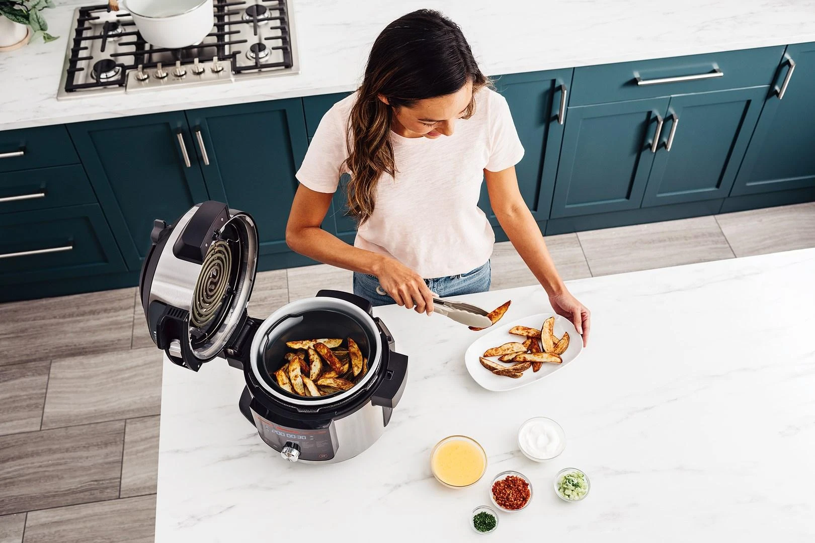Ninja Kitchen Foodi 14-in-1 SmartLid Daugiafunkcinis puodas 7,5 l OL750EU aprašymas - Prekės nuotrauka