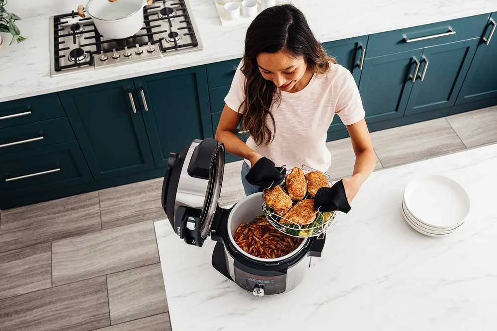 Ninja Kitchen Foodi 14-in-1 SmartLid Daugiafunkcinis puodas 7,5 l OL750EU aprašymas - Prekės nuotrauka
