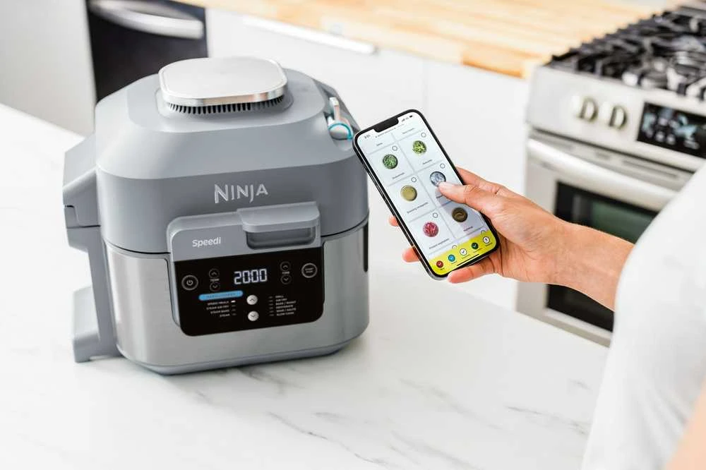 Daugiafunkcinie gruzdintuvė Ninja Speedi ON400EU, 5,7 L, 1760 W, Pilkos spalvos