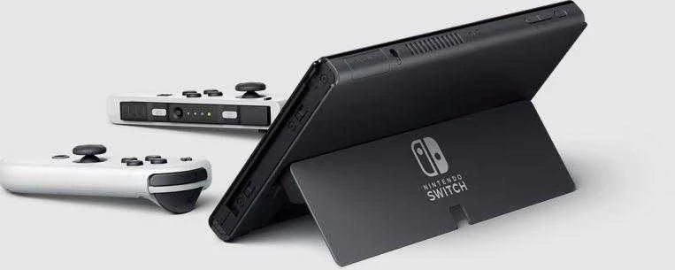 Nintendo Switch OLED konsolė (su baltais Joy-Con), modelis