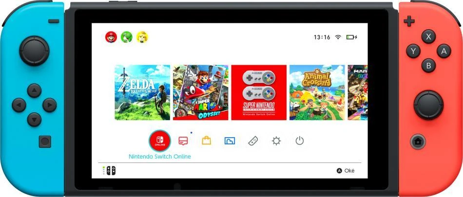 Nintendo Switch (Raudona / Mėlyna)