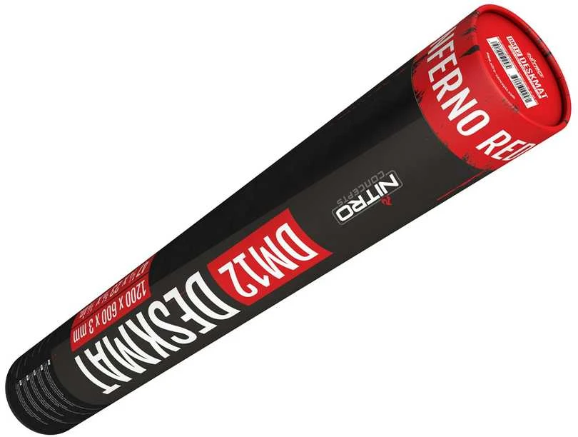 Nitro Concepts DM12 pelės kilimėlis (juoda/raudona) | 1200x600x3mm