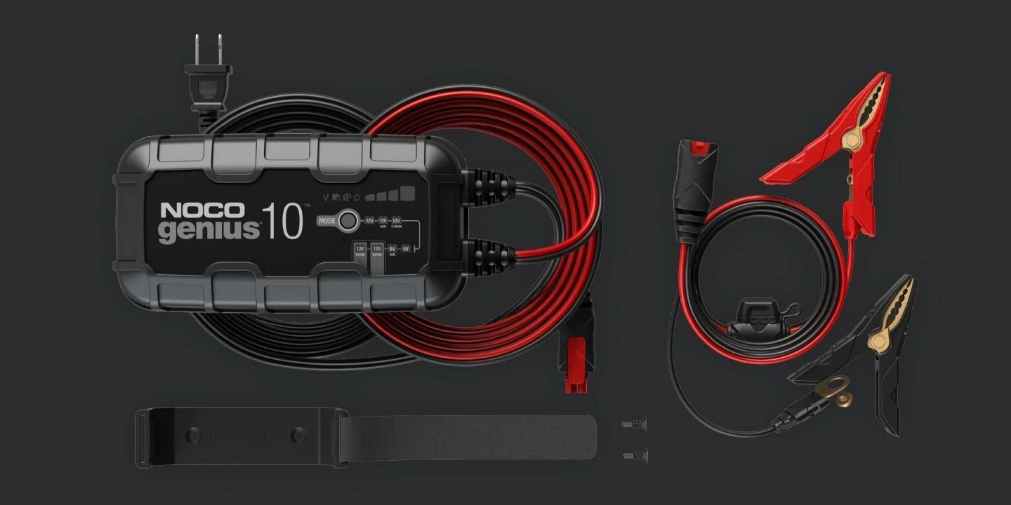 Akumuliatorių Įkroviklis - NOCO Genius10 EU 10A, 6V/12V su Priežiūros ir Nusierinimo Funkcija