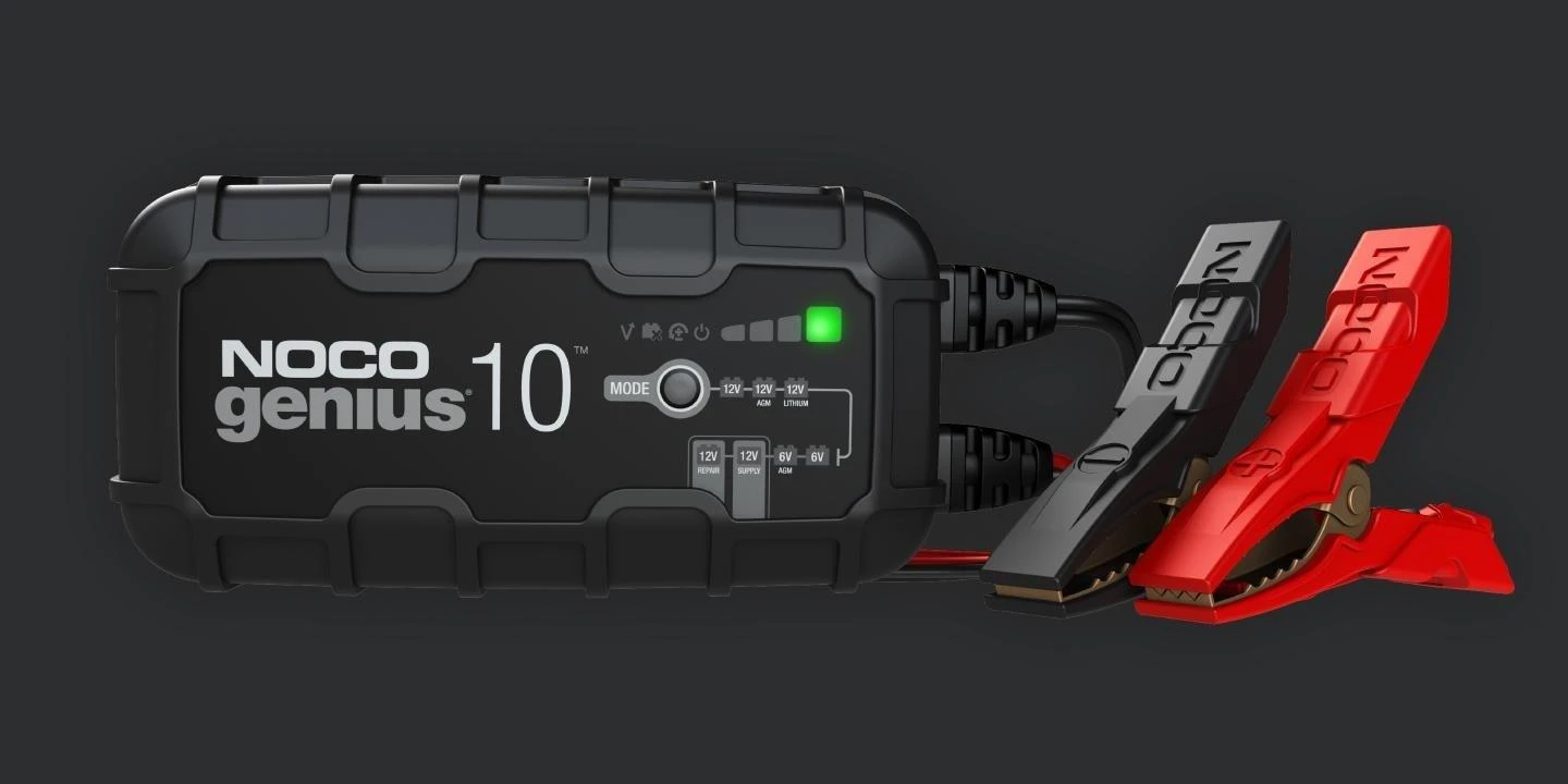 Akumuliatorių Įkroviklis - NOCO Genius10 EU 10A, 6V/12V su Priežiūros ir Nusierinimo Funkcija