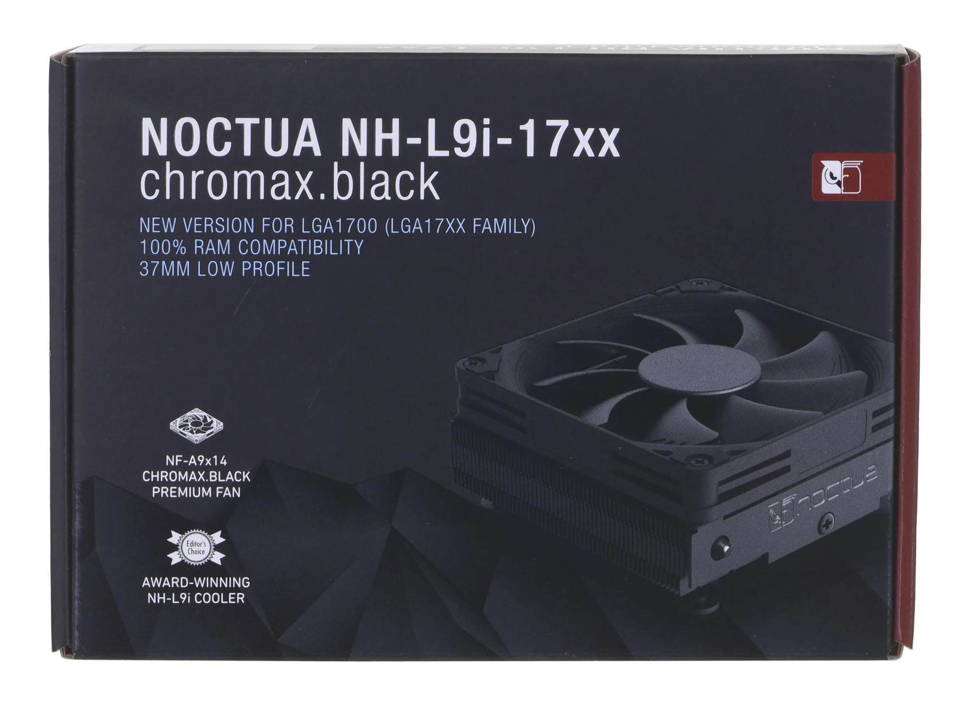 CPU aušintuvas NOCTUA NH-L9i-17xx Chromax Juodas