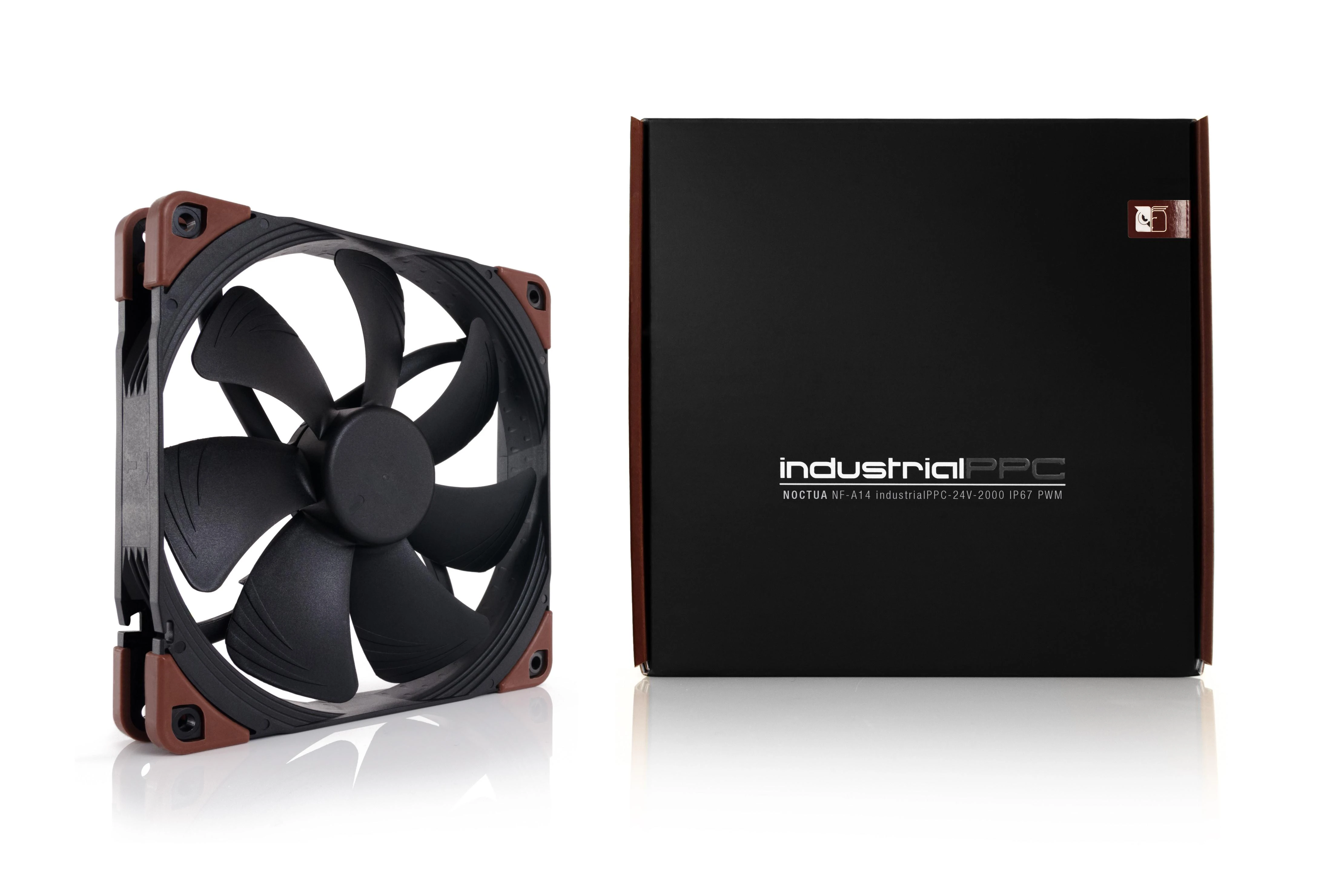 Kompiuterio Ventiliatorius - Noctua NF-A14 IndustrialPPC-2000 IP67 PWM 14 cm, Juodas