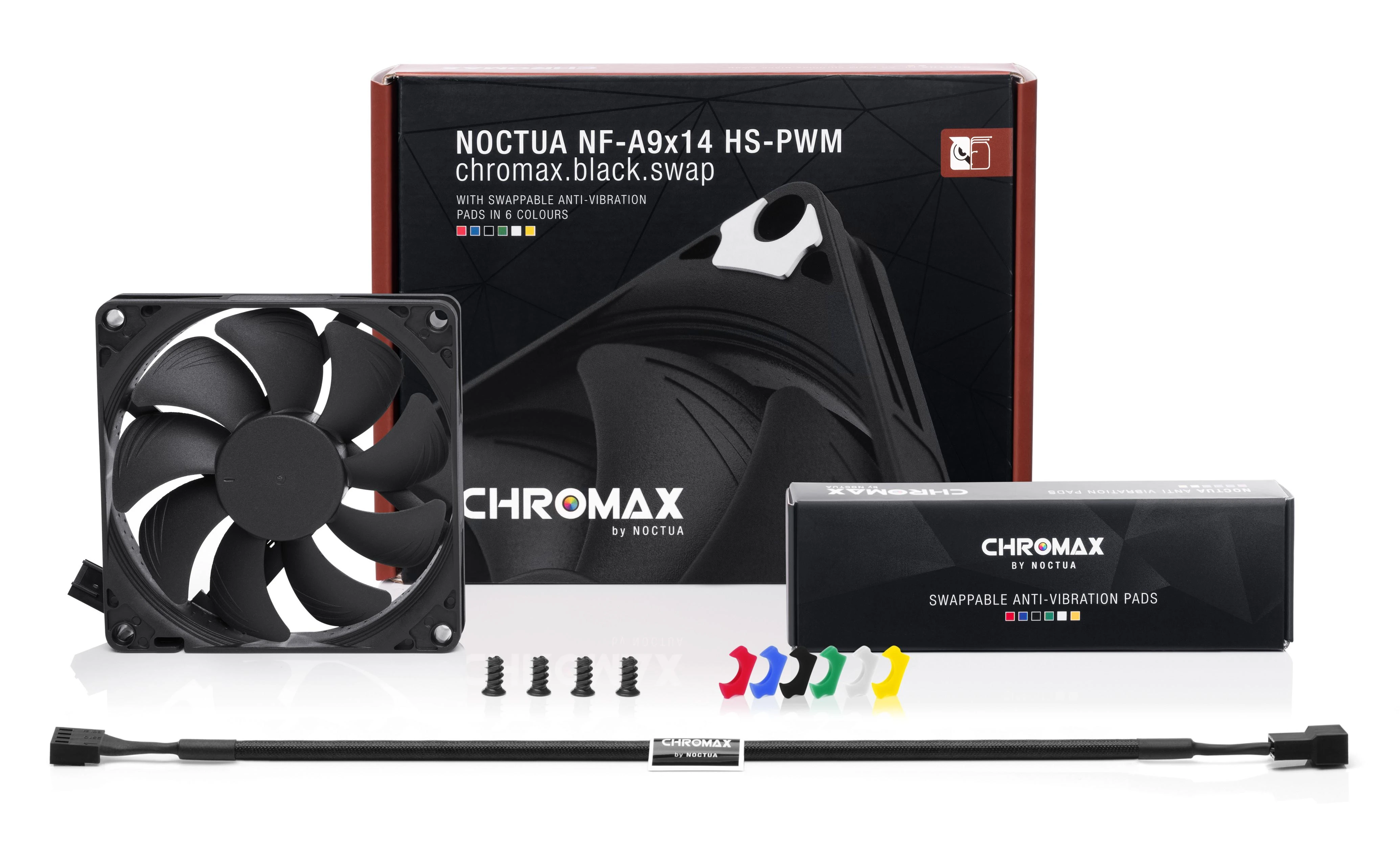Noctua NF-A9x14 HS-PWM chromax.juodas.swap (92mm) (Juodas) Ventiliatorius