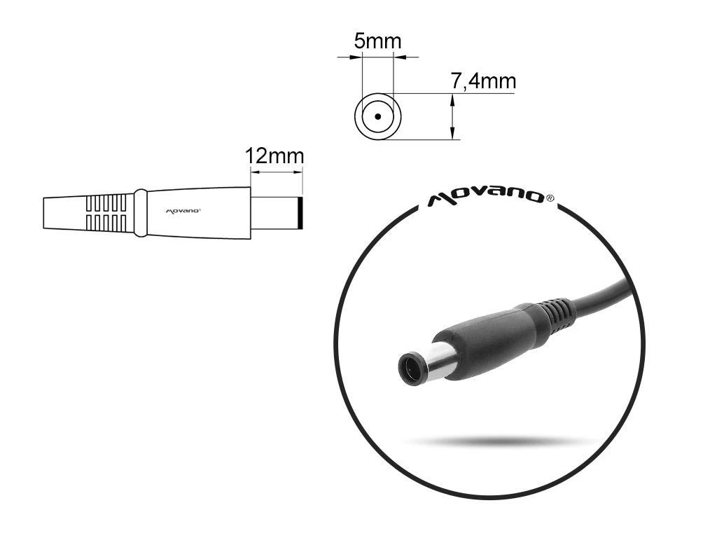 Maitinimo šaltinis Mitsu 40 W, 1,7 mm, 2 A, 19,5 V (ZM / HP195205)
