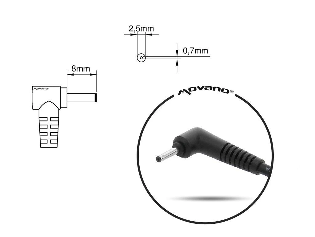 Mitsu Maitinimo Adapteris - ASUS 65W 19V 3.42A Įkroviklis