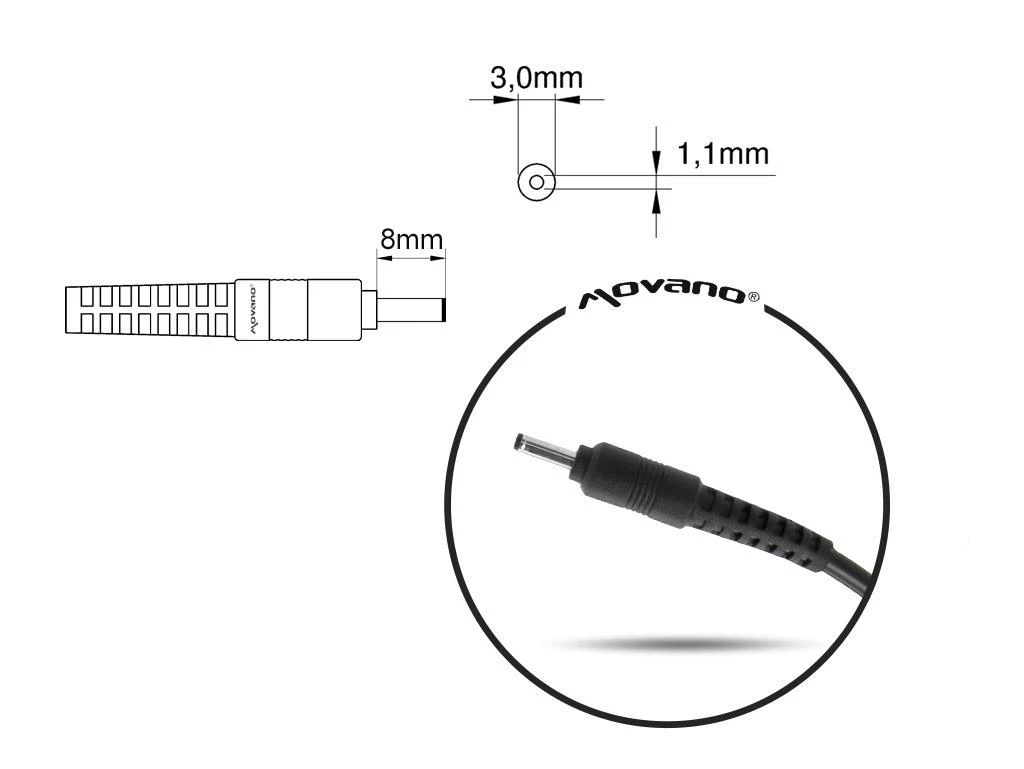 Mitsu maitinimo šaltinis 19v 3.42a (3.0x1.1) – Acer