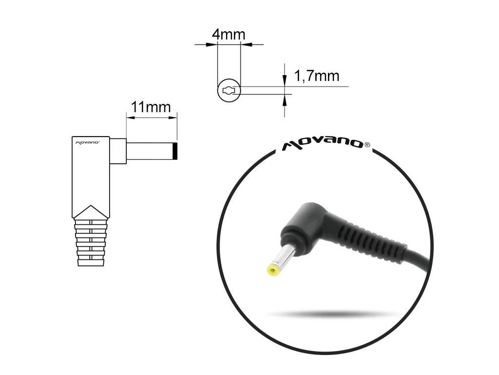 Mitsu nešiojamojo kompiuterio įkroviklis 20V 2.25A 4.0X1.7 LENOVO