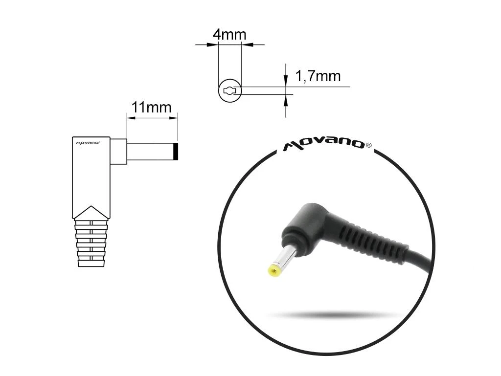 maitinimo šaltinis mitsu 20v 3.25a (4.0x1.7) - Lenovo 65W