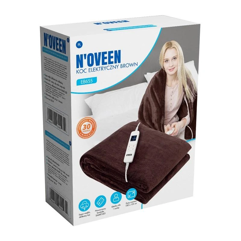 Noveen Oem N'OVEEN EB655 RUDA elektrinė antklodė 180 x 130 cm