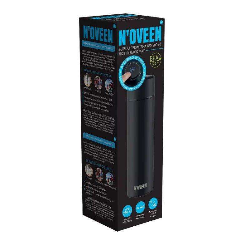 N'oveen TB2110 termo butelis 280 ml LED Juodas