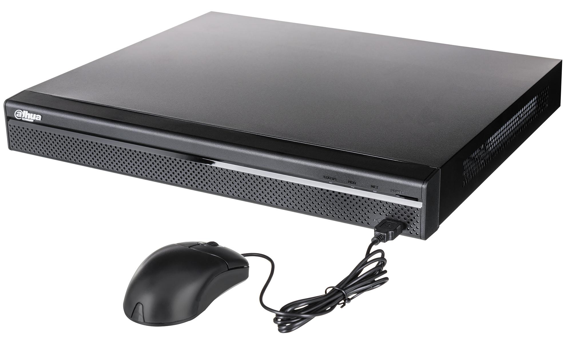 Dahua IP įrašymo įrenginys 8kam. 4K 8MP, 2HDD, IVS, H.265, 8 PoE sąsajos, 200Mbps