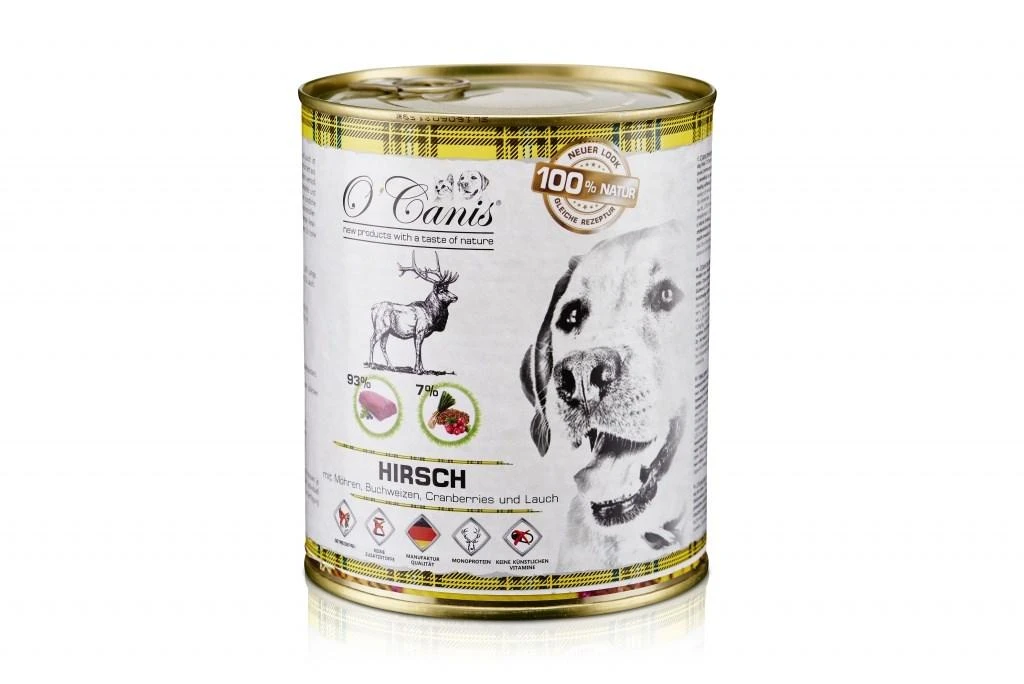 Šunų Maistas - O'Canis Elniena Su Grikiais 800g