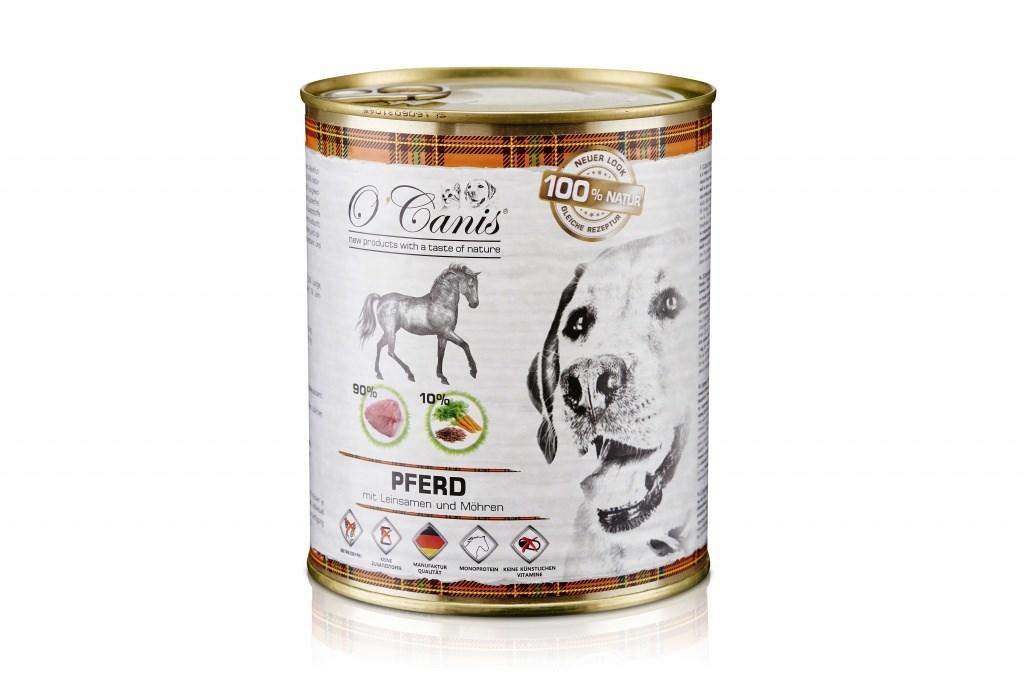 Drėgnas Šunų Maistas - O'Canis Arkliena Su Daržovėmis Ir Sėmenimis, 800g