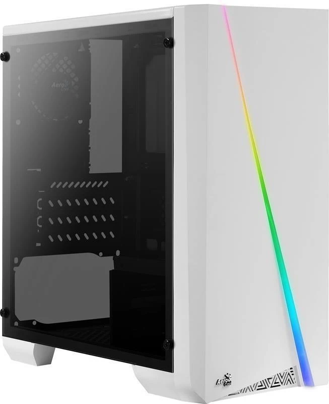 AEROCOOL AEROPGSCYLONMINI-WH PC dėklas Micro-ATX Aerocool CYLON MINI RGB Baltas - USB3.0